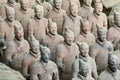 XIAN, CHINA - MAY 24, 2018: The Terracotta Army warriors at the Royalty Free Stock Photo